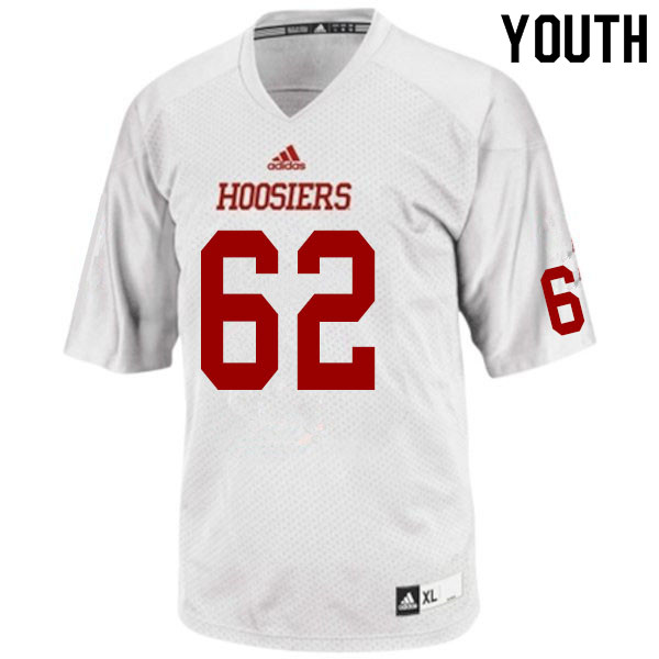 Youth #62 Cameron Knight Indiana Hoosiers College Football Jerseys Sale-White